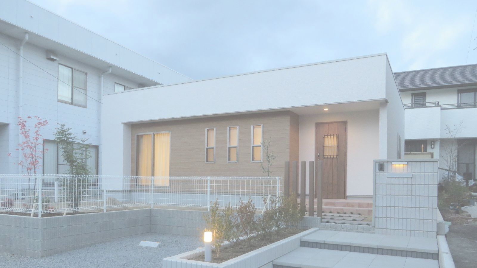 平屋モダン低炭素住宅